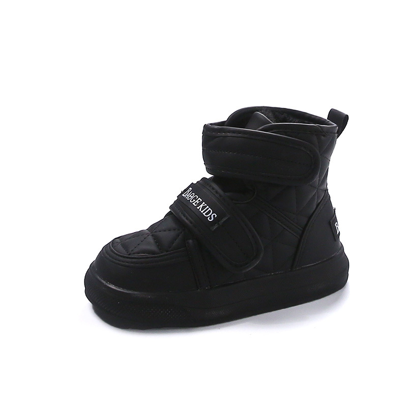 Kids Short Boots Toddlers Children Ankle Boots Double Hook loop Warm Thick Fur Winter Kidszworld New Boys Girls Snow Boots Size 26 - 36 C01094