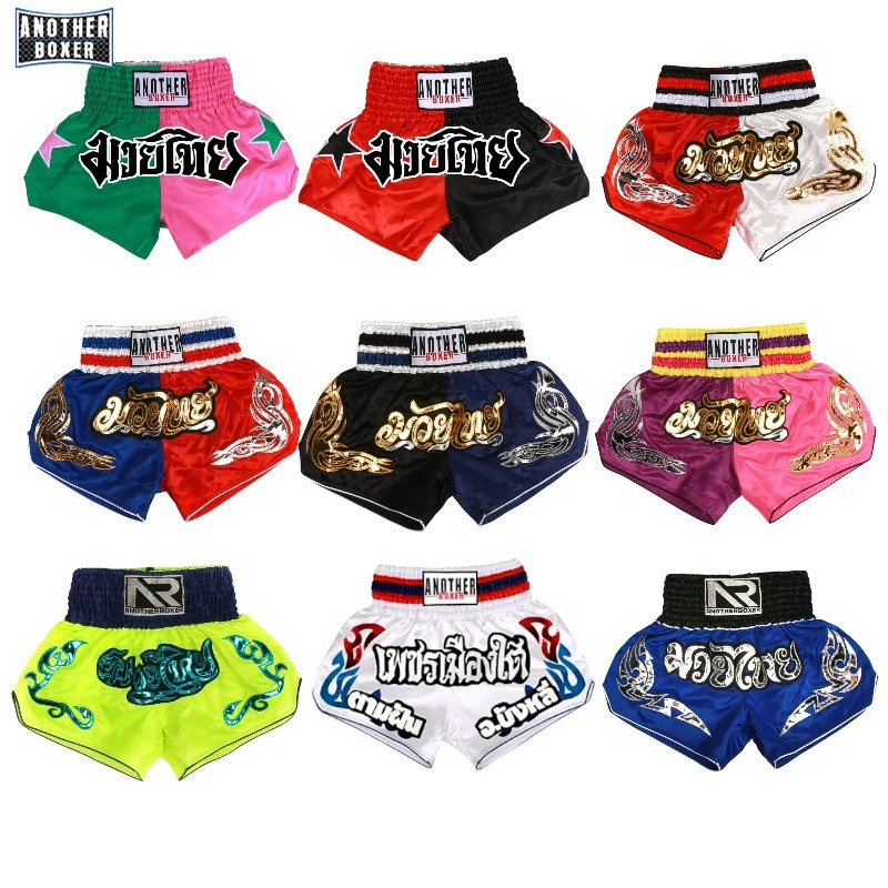 Mens Boxing Shorts Kickboxing Short Muay Thai Women Child Martial Arts Training Team Clothes Gym Grappling BJJ Cage Fight Pants 251013