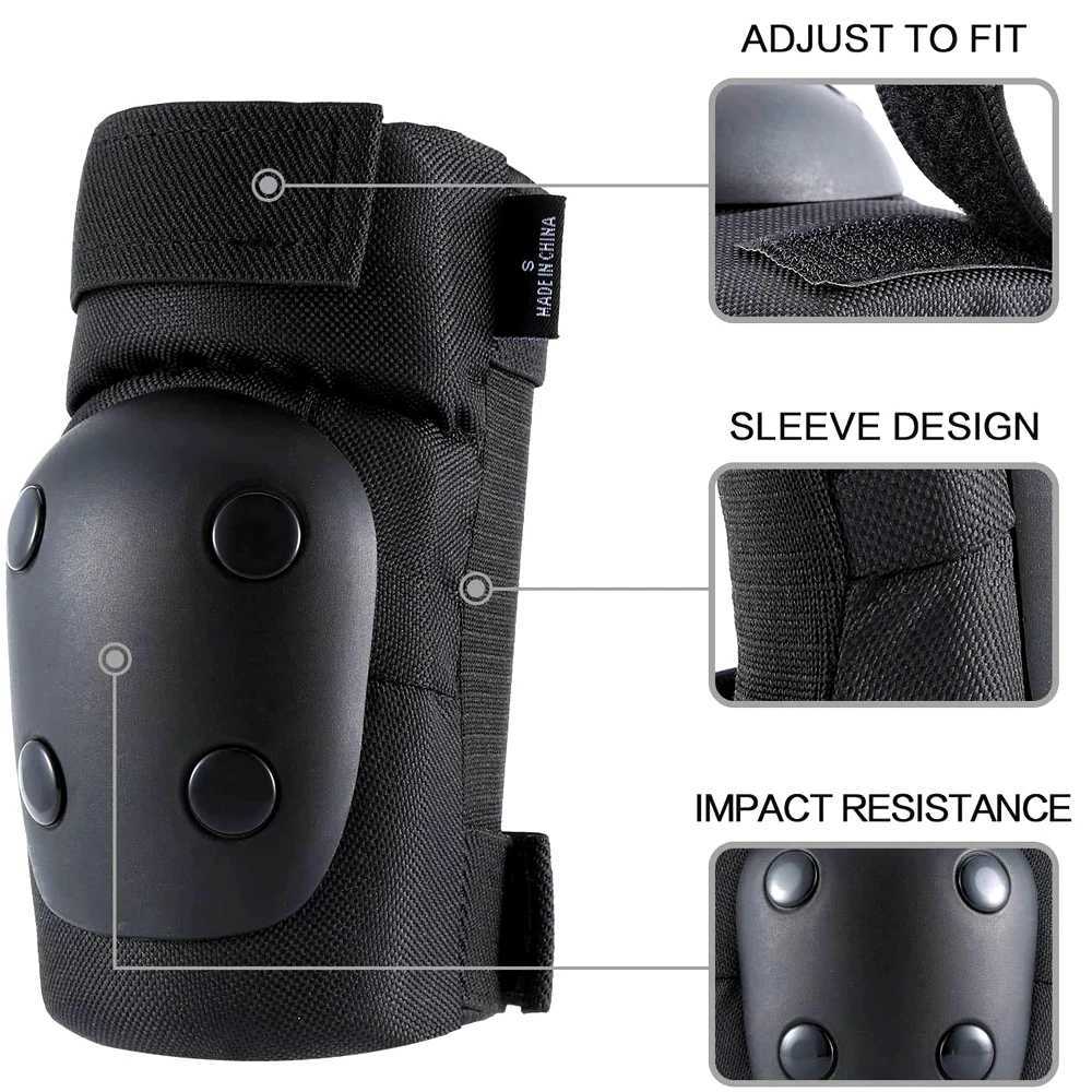 6PcsSet Knee Pads Elbow Pads Wrist Guards 3 in 1 Protective Gear Set for Skateboarding Roller Skating Cycling Outdoor Sports C251013