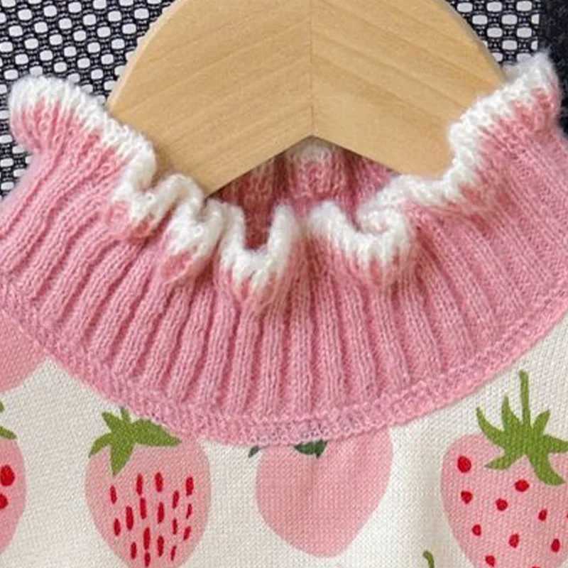 Girls Sweater AutumnWinter New Thickened Fashion Childrens Knitted Sweater Girls Top Sweet and Cute C251013