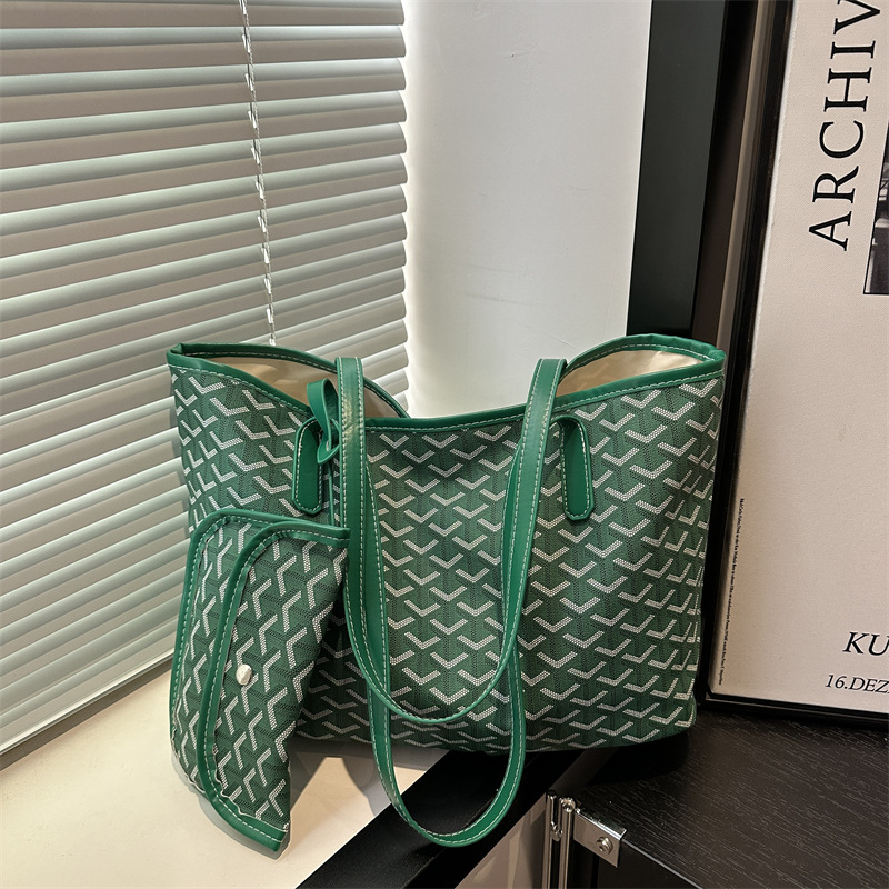 Designer Bag Fashion Print Retro mother-and-child Bag for Women 2025 New Style Large Capacity Tote Bag Commuting Shoulder Bag Free shipping