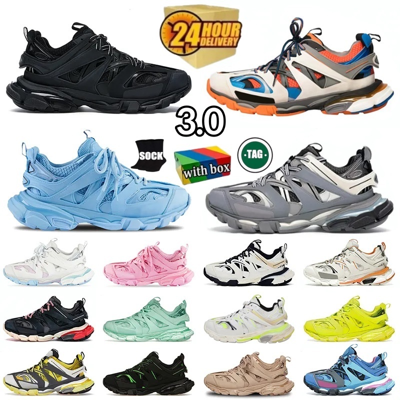 Designer shoes Track 3 3.0 Luxury sneakers for mens womens shoe casual sport shoe White Black Green Pink Blue Grey Platform Runners men trainers size 36-45