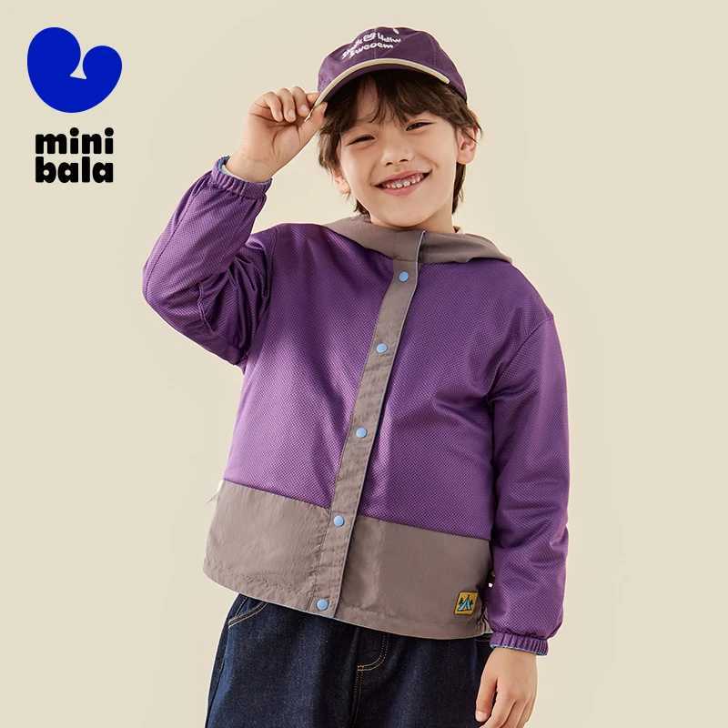 Mini Bala Hooded Jacket Kids 2025 Autumn Waterproof Windproof Softshell Outerwear for Boys and Girls C251013