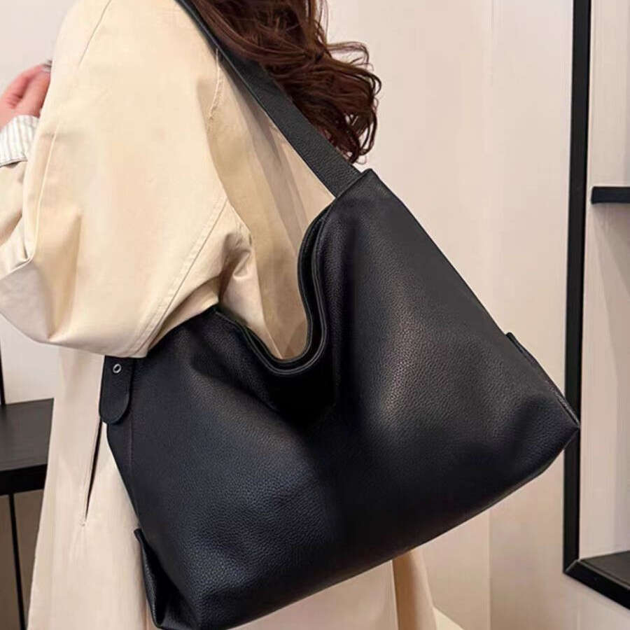 New Women's Tote Bag High-End Large Capacity Commuter Laptop Shoulder Crossbody Handbag B5