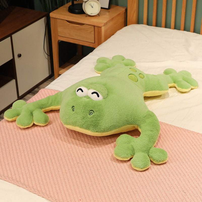 New Extra Pupa Plush Toy for Home Sofa Bed Cute Large PAPA Frog Doll Realistic Cushion