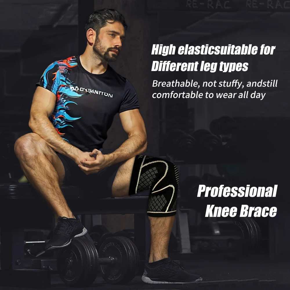 2Pack Copper Ion Sports Knee Pads Breathable NonSlip Outdoor Basketball Fitness Running Basketball Fitness Knee Pads C251013