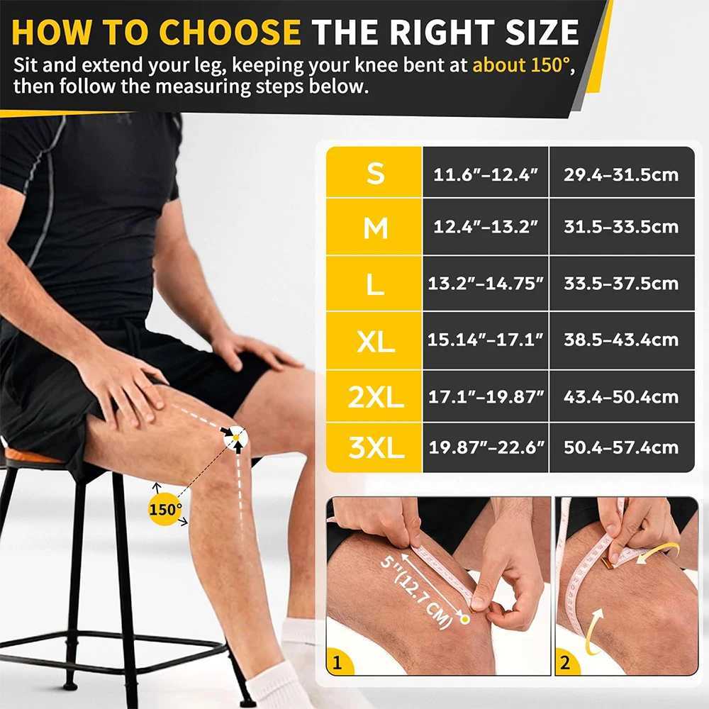 Knee Brace Support with Straps Side Stabilizers Patella Gel Pad Compression Sleeve for Knee Pain Meniscus Tear Running Working C251013