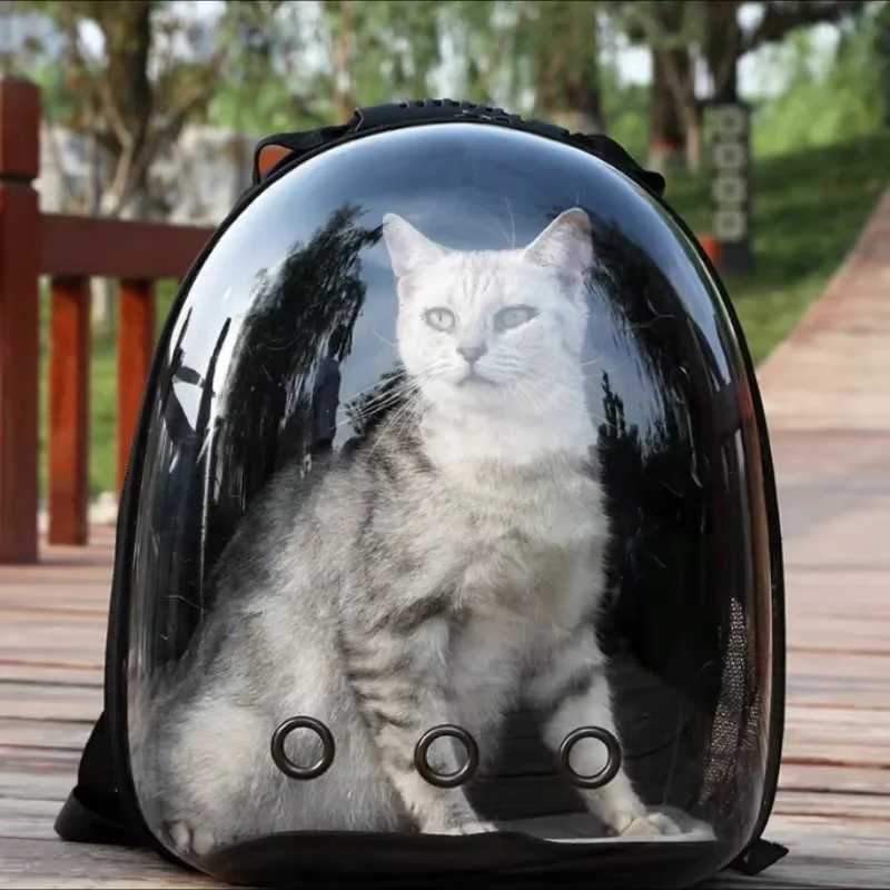 Pet Cat Carrying Bag Space Pet Backpacks Breathable Portable Transparent Backpack Puppy Dog Transport Carrier Space Capsule Bags C251013