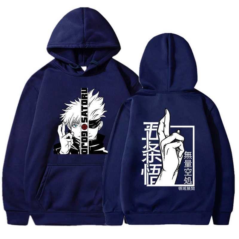 new Anime sweatshirt Cool Gojo Satoru Graphic Printing hoodies Mens womens Fashion Casual long sleeve Personalized pullover J251013