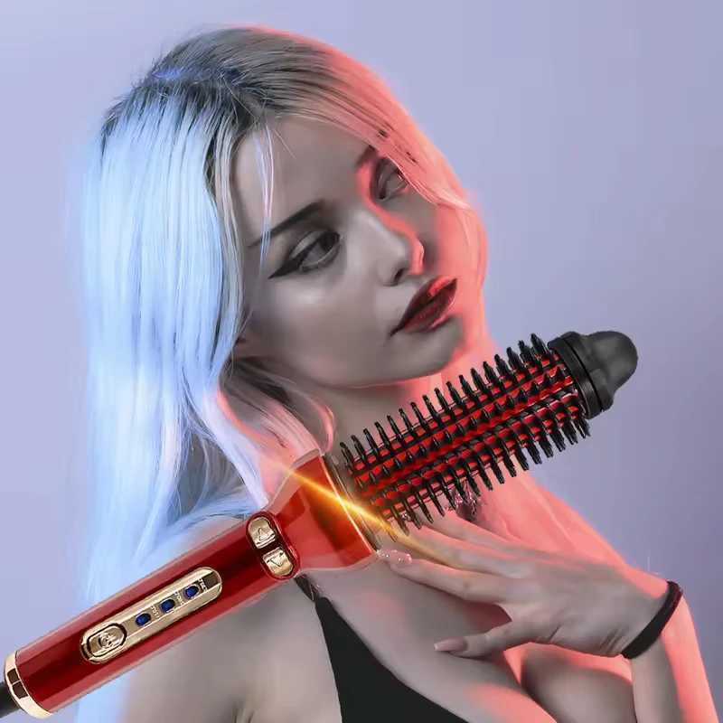 Fast Heating Ionic Spiral Curling Iron Custom Auto Curlers Rechargeable Styling Tool Hair Styler Brush S251013