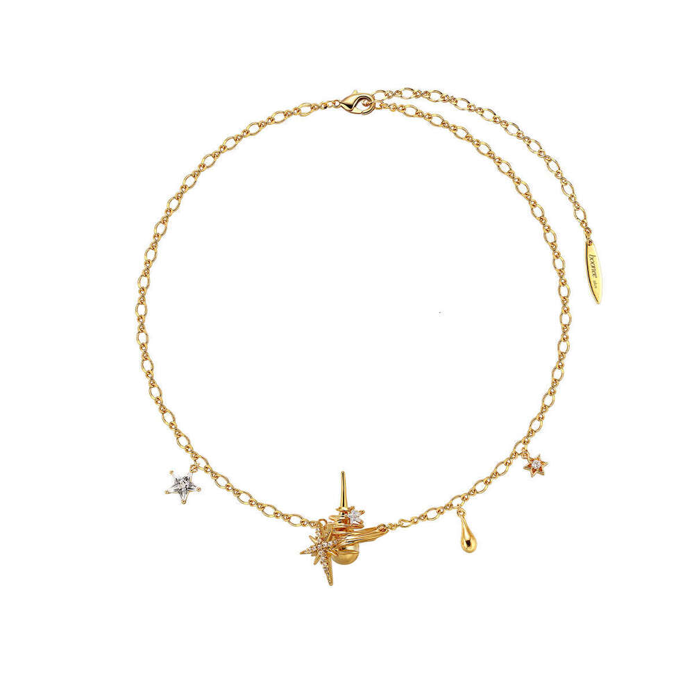 Necklace Designer Luxury jewelry for Women men Starlight Surrounding Zircon inlay Copper plated with 18K gold silver Sweet Cool Fashion Unique Festiva