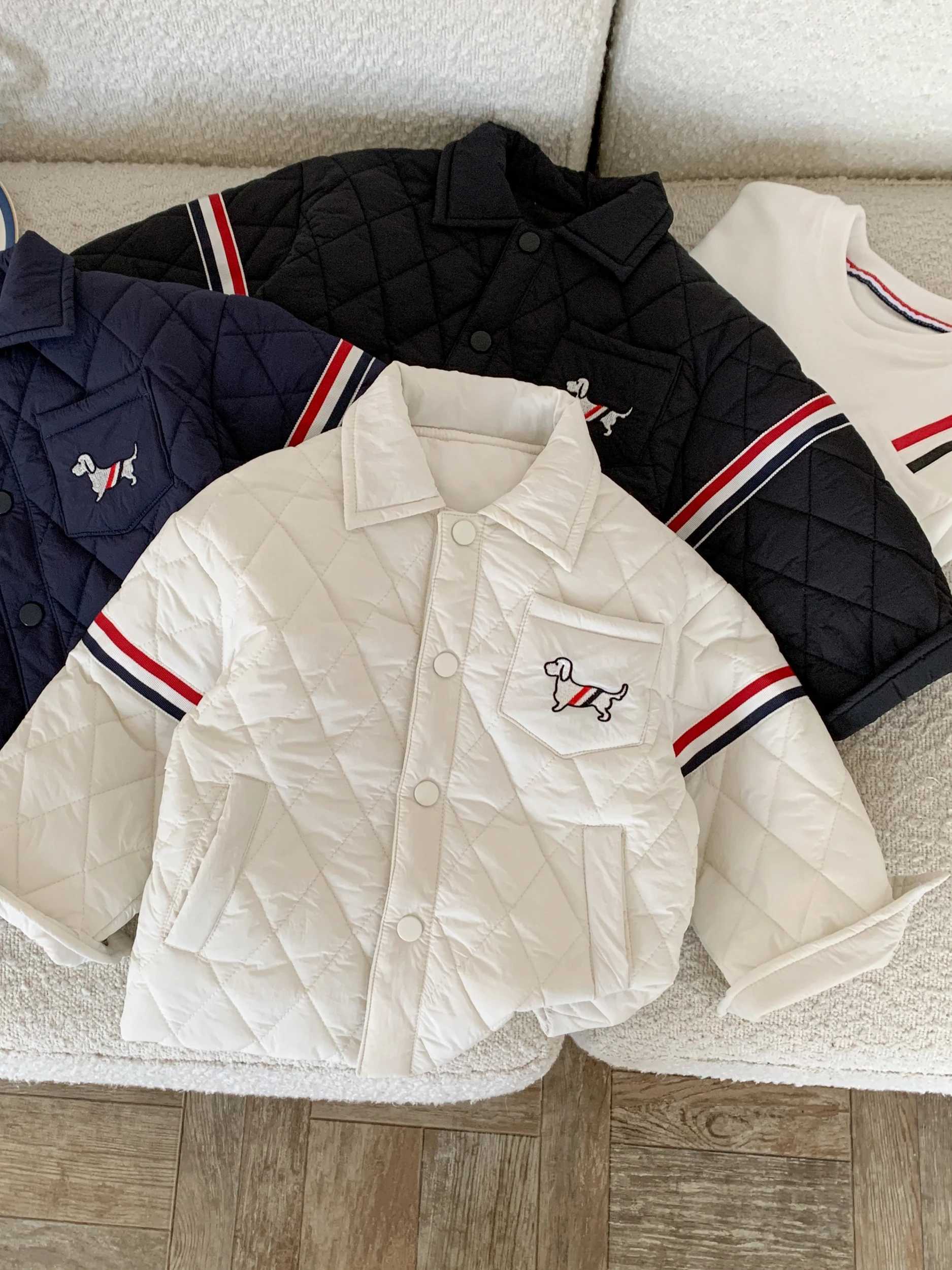 Childrens down and cotton jacket 2024 winter jacket girls cotton jacket boys baseball cotton jacket Japanese childrens cl C251013