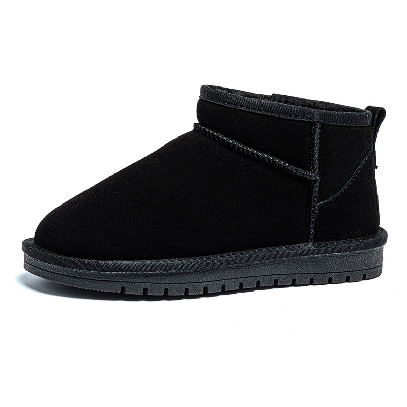 Designer Shoes Snow boots Women Fur Integrated 2025 New style Fashionable and warm leather cotton shoes Women anti-slip short top 35-45 Free shipping