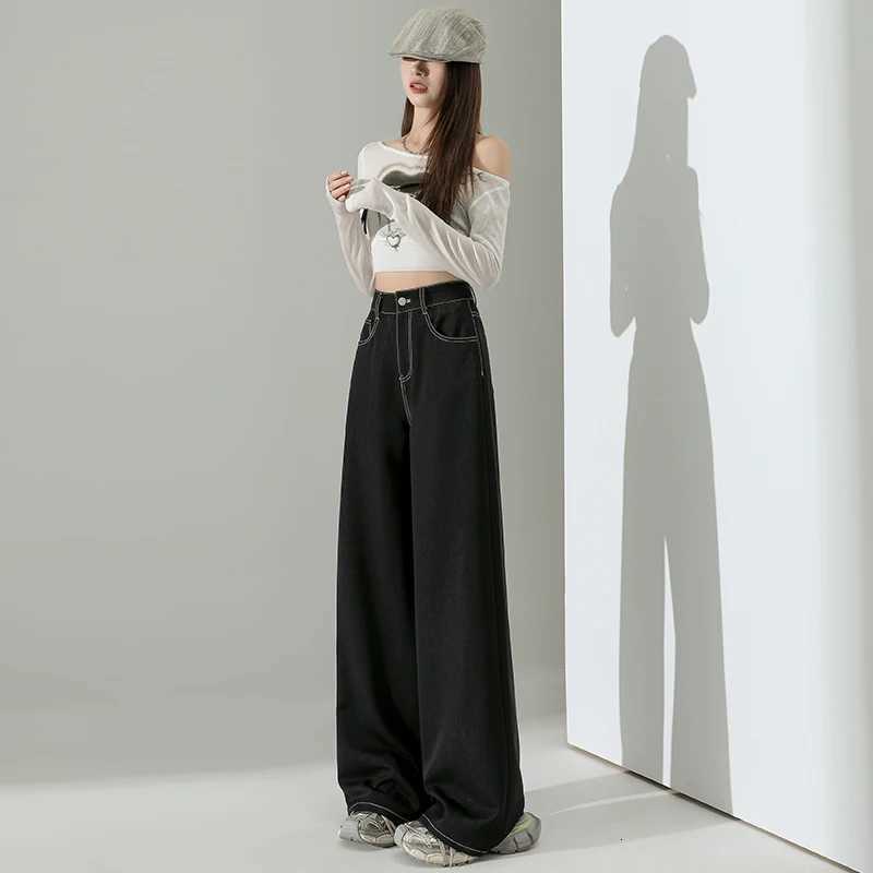 Casual High Waist Loose Straight Leg Jeans Women Fashion Comfort Stretchy Soft Denim Trousers Trendy y2k pantsT251013
