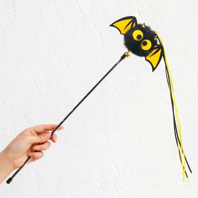 Halloween Cat Wand Toys Interactive Cat Teasing Stick Themed Toy Multifunctional Wand Toy Kitten Stick Funny Pet Launcher C251013