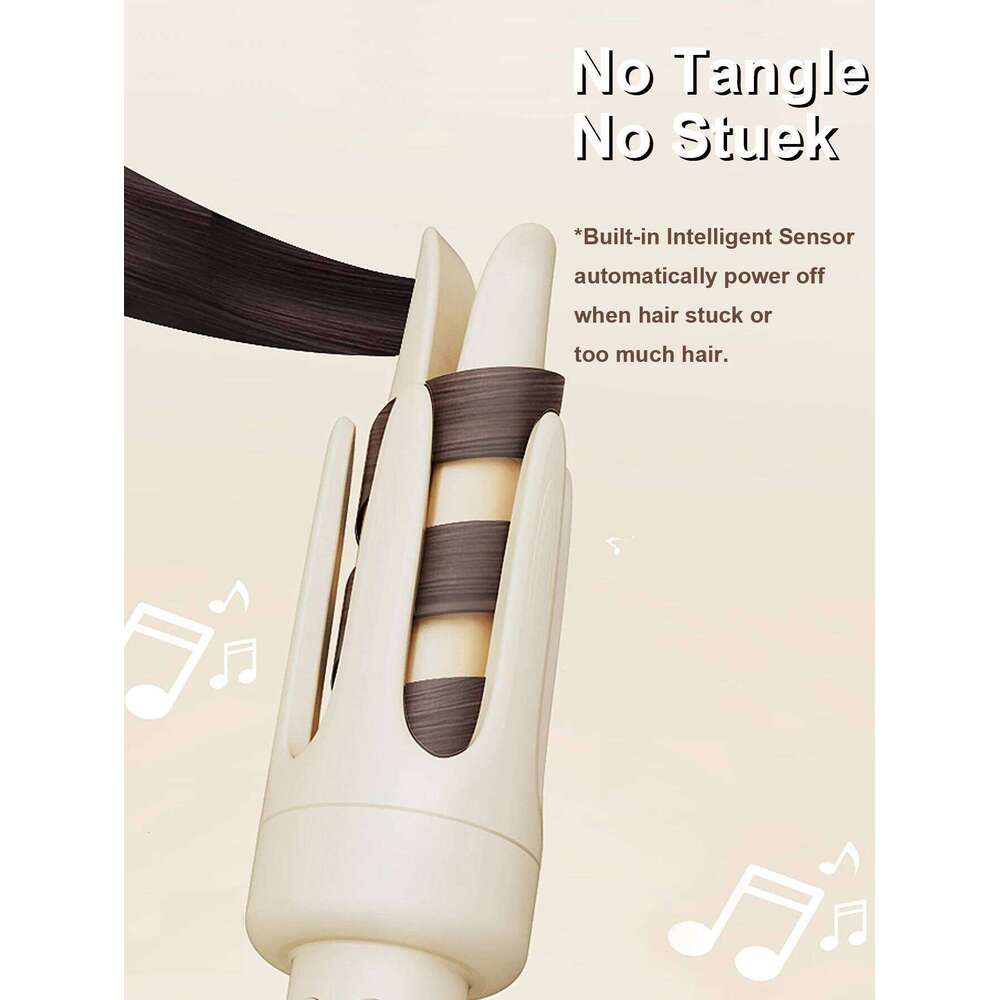 Pro 32MM Auto Curling Iron 4 Heat Settings 30s Salon Tourmaline Ceramic Coating for 24H Voluminous Curls