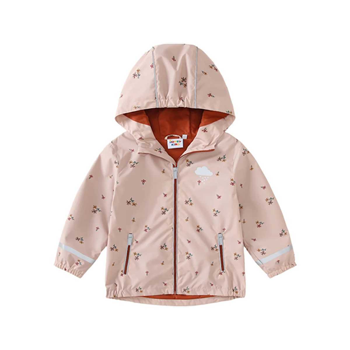 HONEYKING Softshell Jacket For Kids Waterproof Hooded Fleece Outerwear For Baby Toddler Rain Coats Childrens Clothing For Girl C251013