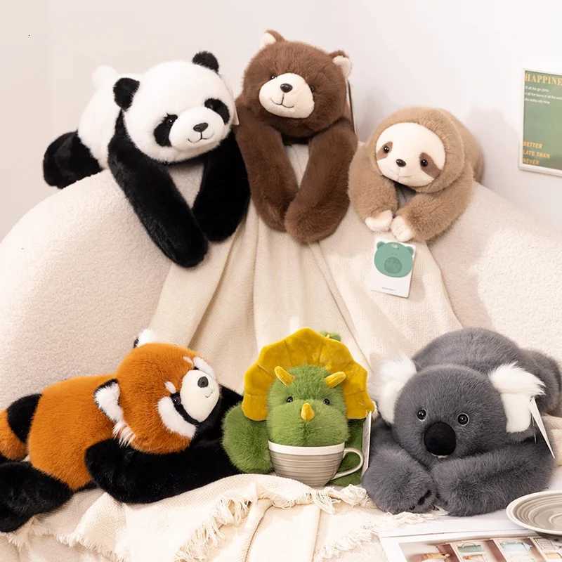 506065cm Long Arm Stuffed Animal Arm Weighted Soft Plush Pillow Raccoon Koala Bear Sloth Dinosaur Gift for Boys and Girls C251013