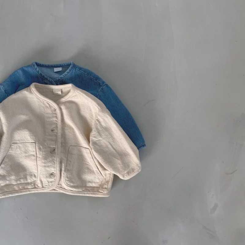 Korean Baby Boy Girl Cotton Denim Jacket Infant Toddler Child Jean Coat Kid Outwear Spring Autumn Kids Clothes C251013