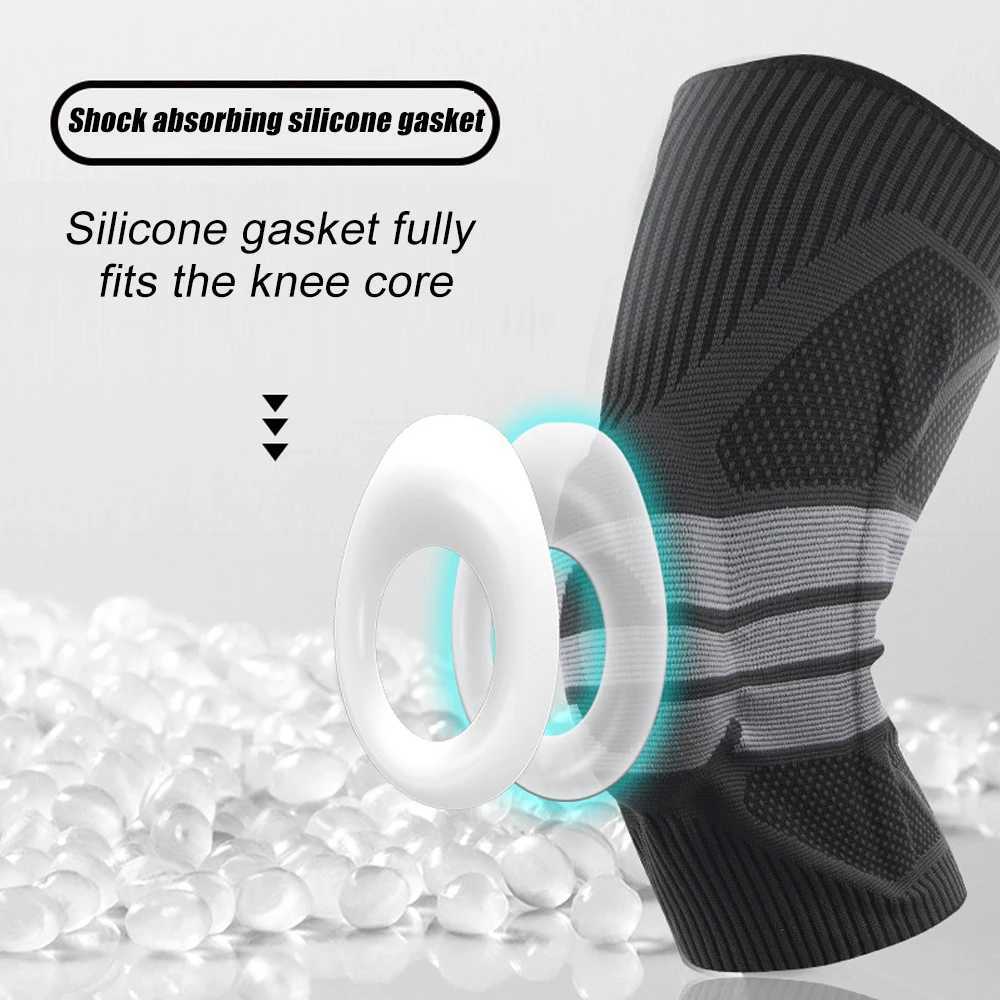 12PCS Plus Size Knee Brace for Women and Men Knee Sleeve with Patella Pad Side Stabilizers Compression Support for Running C251013