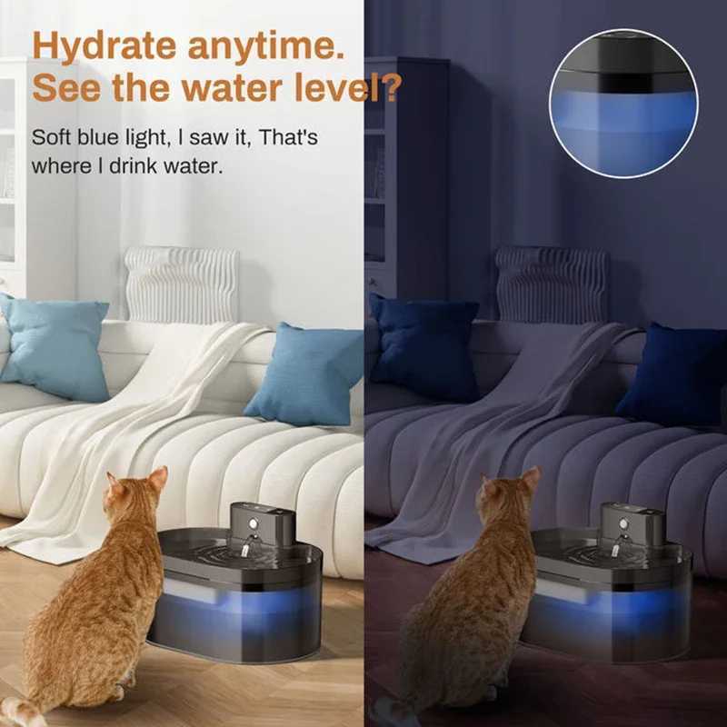 22L Wireless Automatic Cat Water Fountain Infrared Sensor Smart Pet Drinkier Fountain 2600mAh Pet Water Dispenser For Dog Cat C251013