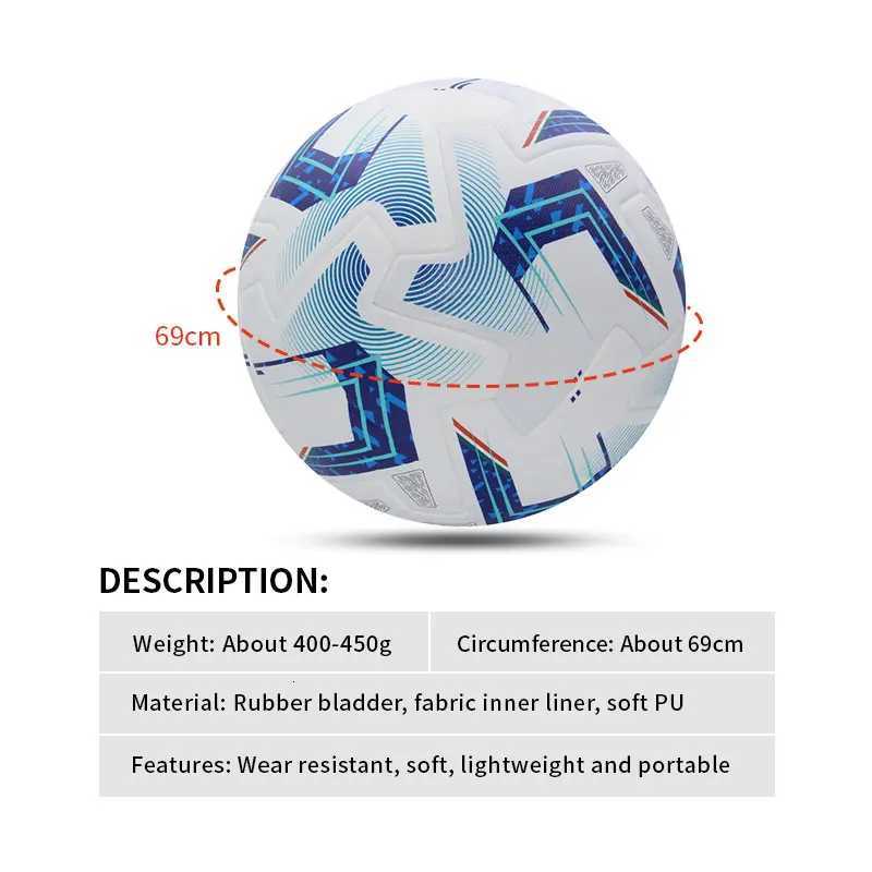 Soccer Ball Professional Standard Official Size 5 Seamless Football Soft PU Wear Resistant High Quality Match Training Balls Z251013
