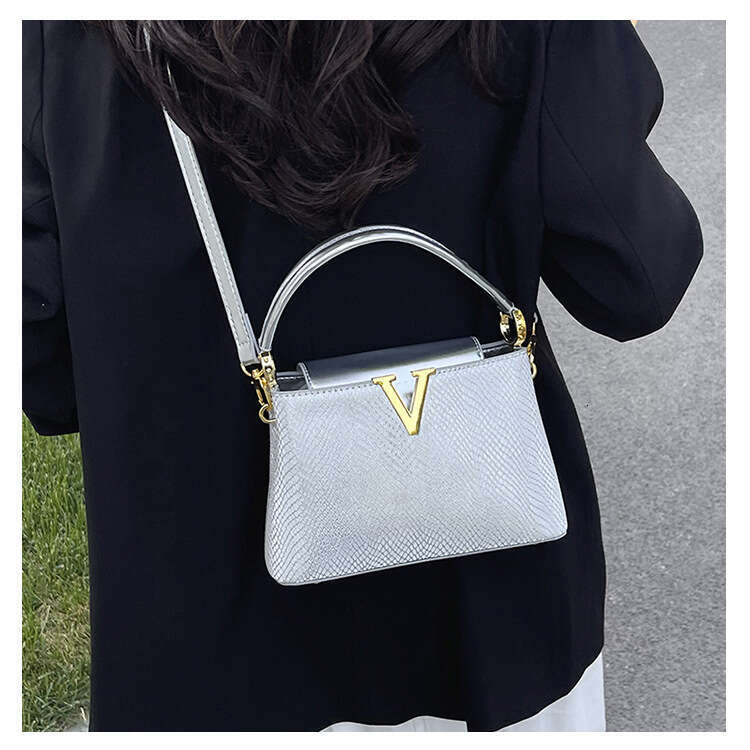 Elegant Designer Bag for Women Versatile Silver Handbag for Women New Fashionable Party Shoulder Crossbody Bag Evening Bag