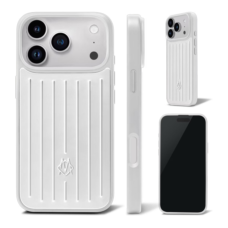 Silver Phone Case Suitcase Designer iPhone Case for Apple iPhone 17 Pro Max 16 15 14 13 Polycarbonate Aluminium Alloy MagSafe Weave Back Cover Coque Funda dhgate