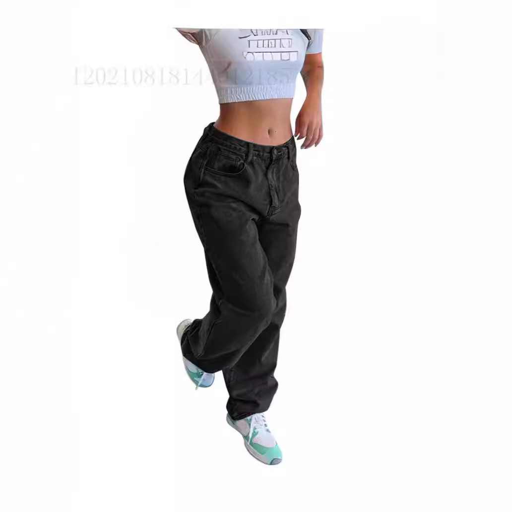 Casual loose denim pants for women 230330