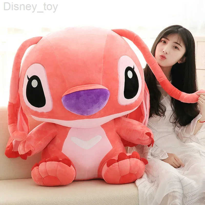 Disney Cartoon Blue Pink Stitch Plush Dolls Anime Toys Lilo and Stitch 35CM Stich Plush Stuffed Toys Christmas Kids Gift H251013