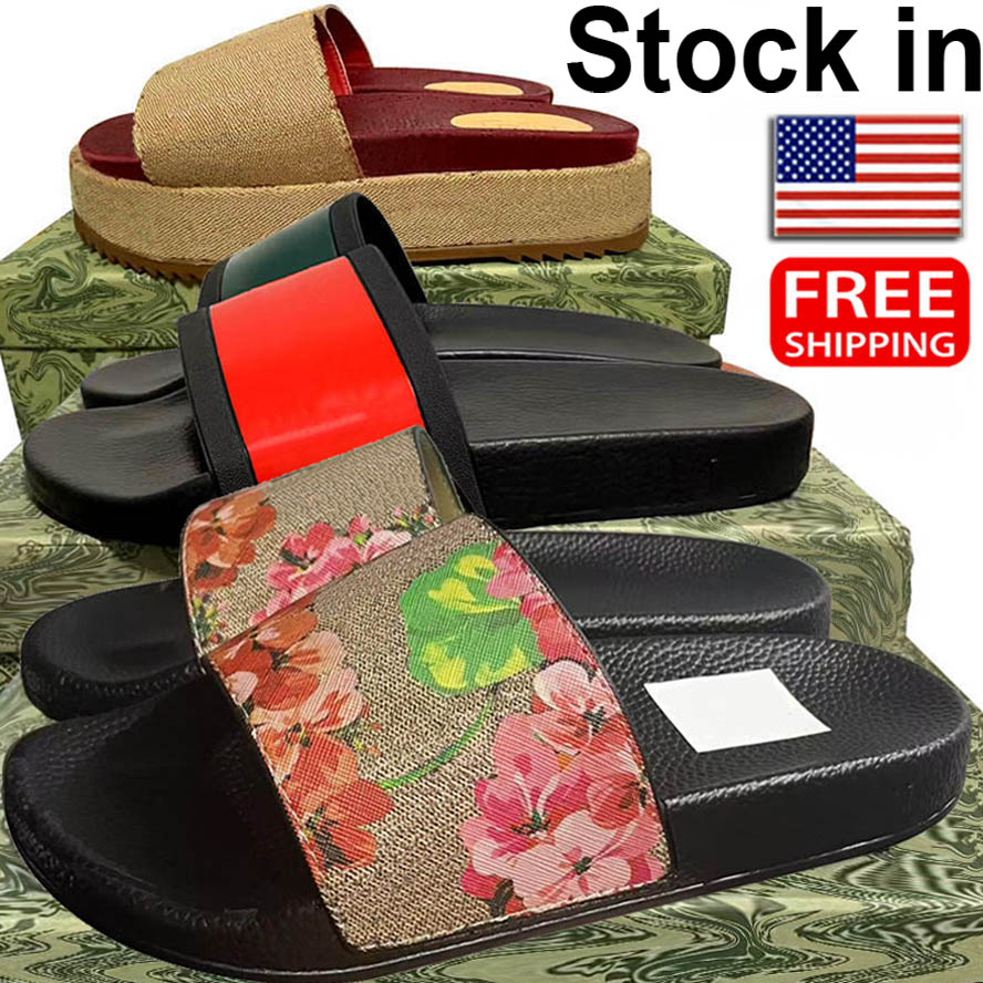 Designer Slides Women Mens Sandals Luxury Beach Slippers