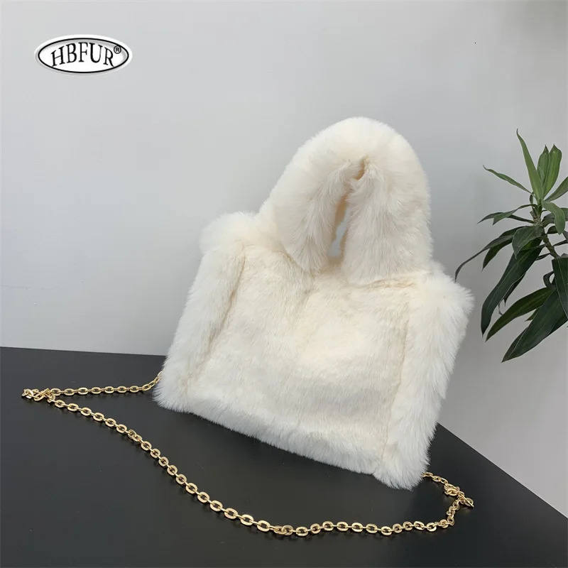 Fuzzy Pink Faux Fur Handbag Plush Square Shoulder Bags Winter Womens Crossbody Bag For Ladies Female Fluffy Handbags Purse 251011