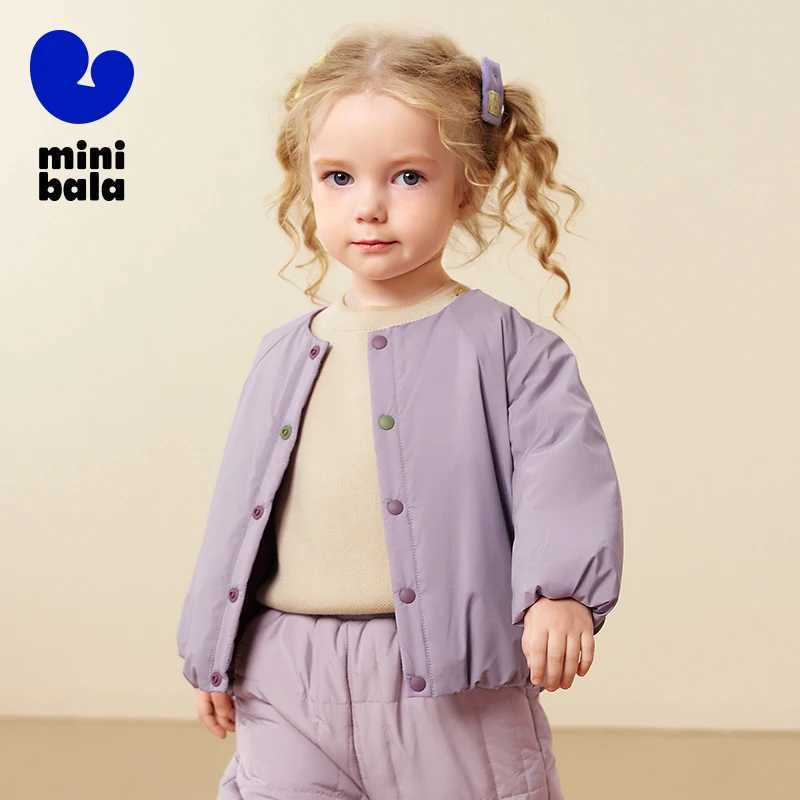 Mini Bala Kids Cotton Jacket 2025 Winter New Warm Padded Coat for Babies and Toddlers C251013