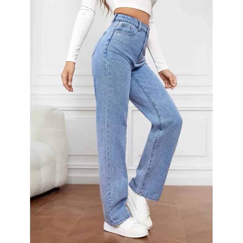 2000s Jeans Women High Waist Wide Leg Straight Y2K Jean Womens Loose Fit Denim Trousers Comfortable Plus Size Casual PantsT251013