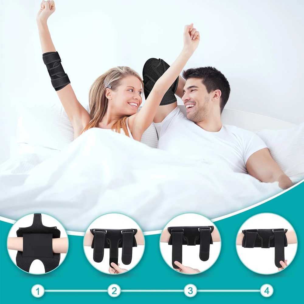1pc Elbow Brace Adjustable Elbow Compression Sleeve with Removable SplintsUlnar Nerve Entrapment BraceTendonitis Elbow Splint C251013
