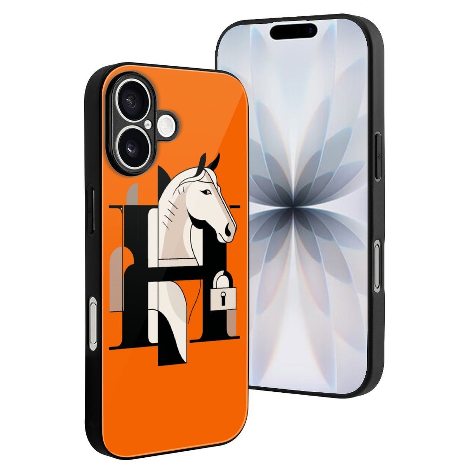 Her horse H Designer iphone case 17 16 15 case luxury case for iPhone 17 16 15 Pro Case: Customized glass style Phone Cases Slim Anti Yellowing Milita