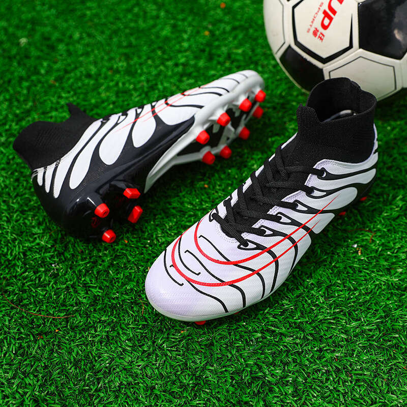 Wholesale Overseas Men and Women Adult High-top Breathable Soccer Artificial Turf Training Professional Competition Shoes Cleats