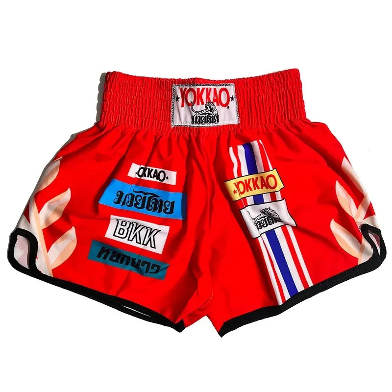Boxing Muay Thai Shorts 3D Printed High Elastic Speed Dry Breathable Sanda Shorts Free Combat Pants MMA Boxing Trunks 251013