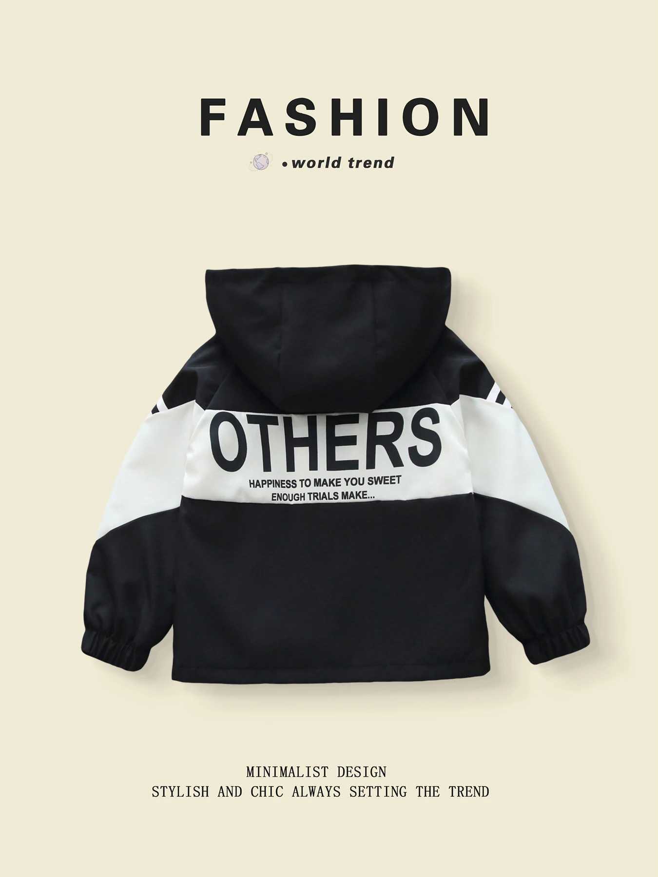 Color Blocked Jackets with Trendy Style for Boys Aged 3 10 in Spring Autumn Season C251013