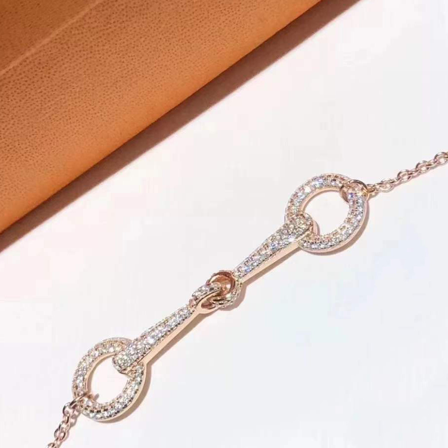 ADITA Chaine bangle for woman designer for man 925 silver Gold plated 18K classic style Vintage fashion European size with box 019