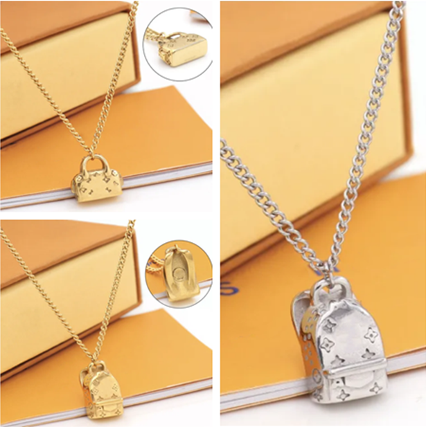 Top Designer Womens Gold Necklaces Cute Handbags Pendants Necklaces Elegant Lady Monogram Pendants Necklace - French Style Pendant with Luxurious Charm