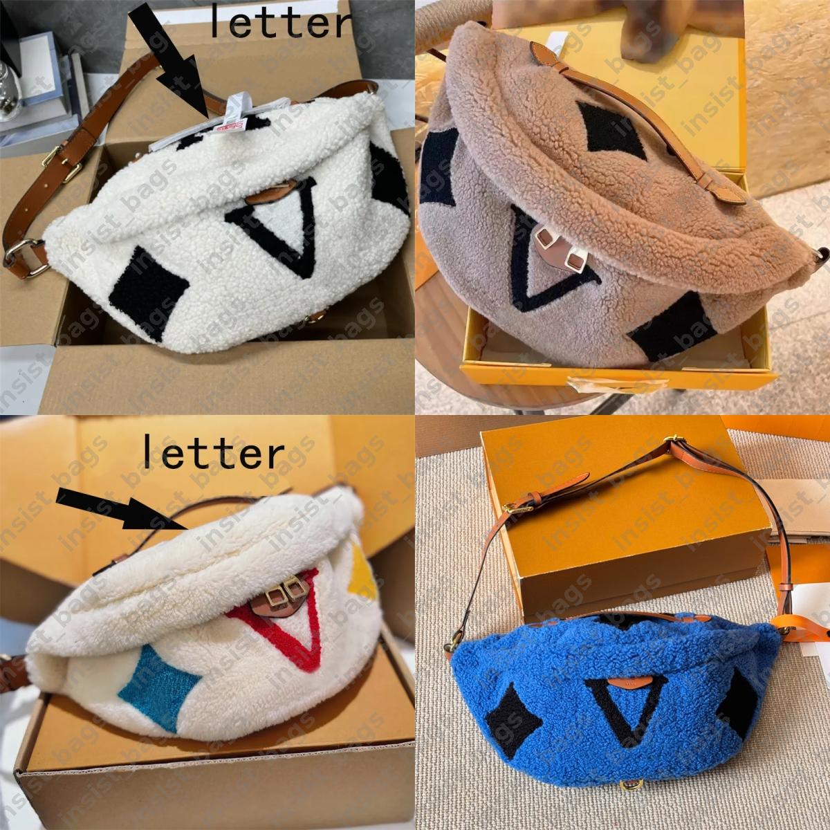 Designer Fanny Pack Women Teddy Bumbag Crossbody Bags Men Fluffy Waist Belt Bag Fannypack Fuzzy Bum Bag Fashion Handbag Flower Purse Wallet