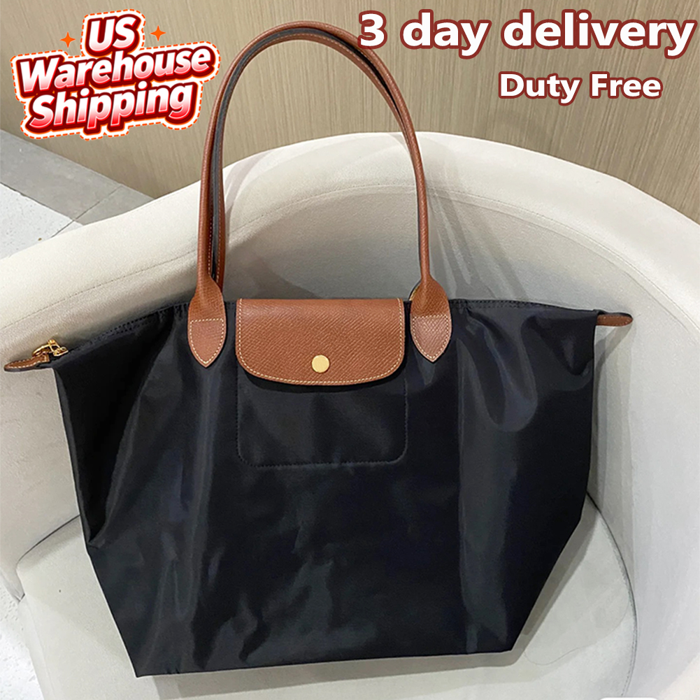Designer Bag Luxury Nylon Tote Bag Shoulder Bag Fashion Women's Nylon lightweight handbag Purse Dark blue Large capacity tote bag Beach bag High Quality Composite Bag