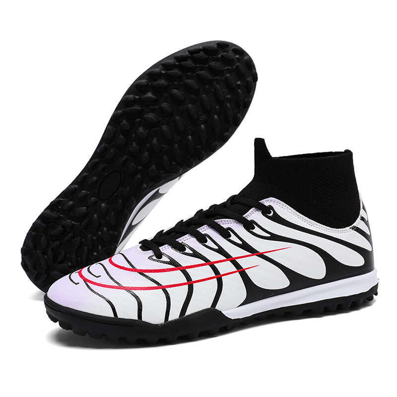 Wholesale Overseas Men and Women Adult High-top Breathable Soccer Artificial Turf Training Professional Competition Shoes Cleats