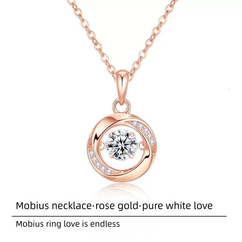 Mobius Flexible Necklace for Women, Fashionable Light Luxury New Style, Unique Design Jewelry, Birthday Gift for Girlfriend ddmytues