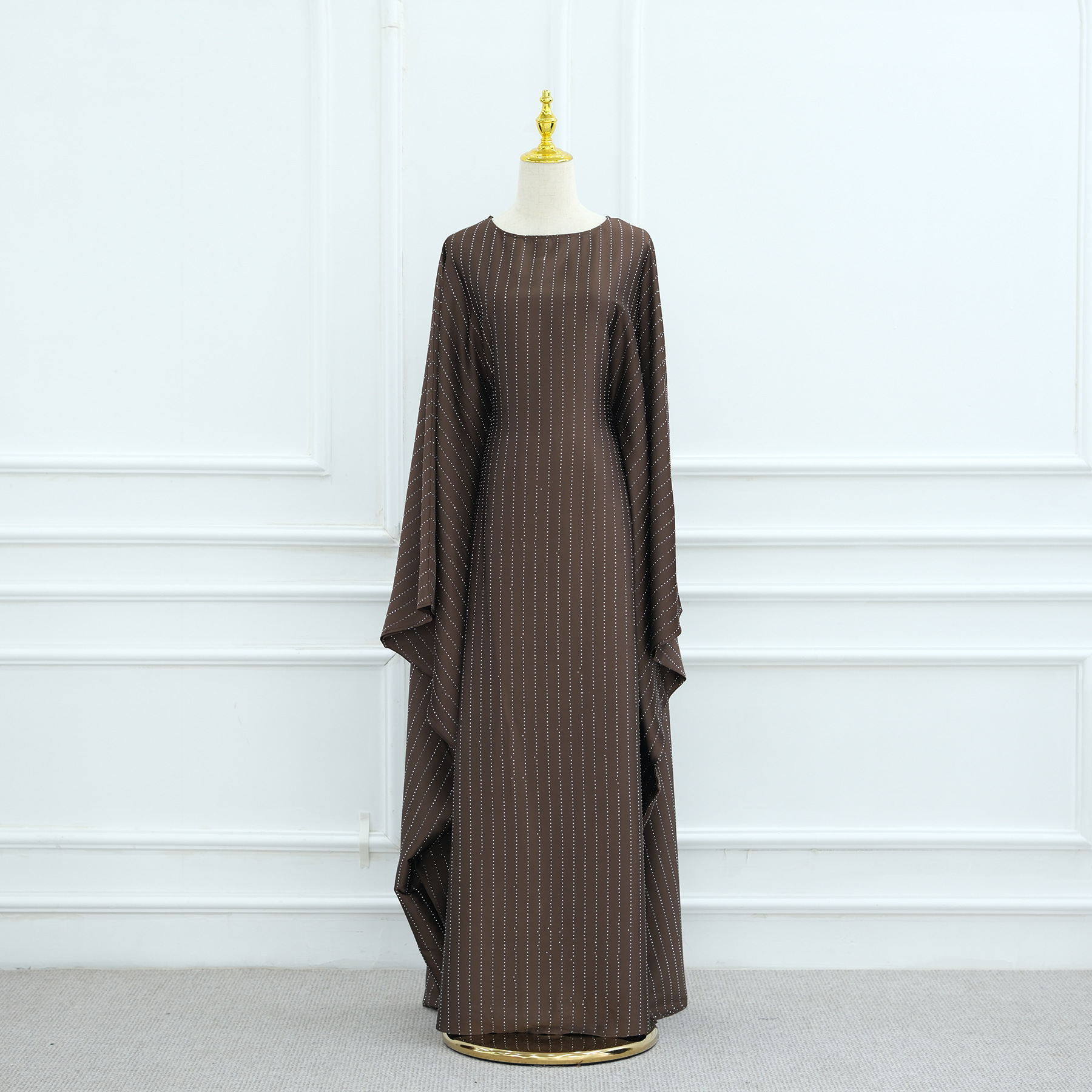 Ethnic Clothing Eid Ramadan Diamonds Abaya Luxury Dubai Kaftan Modest Muslim Dress For Women Turkey Kebaya Caftan Marocain Femme Robe