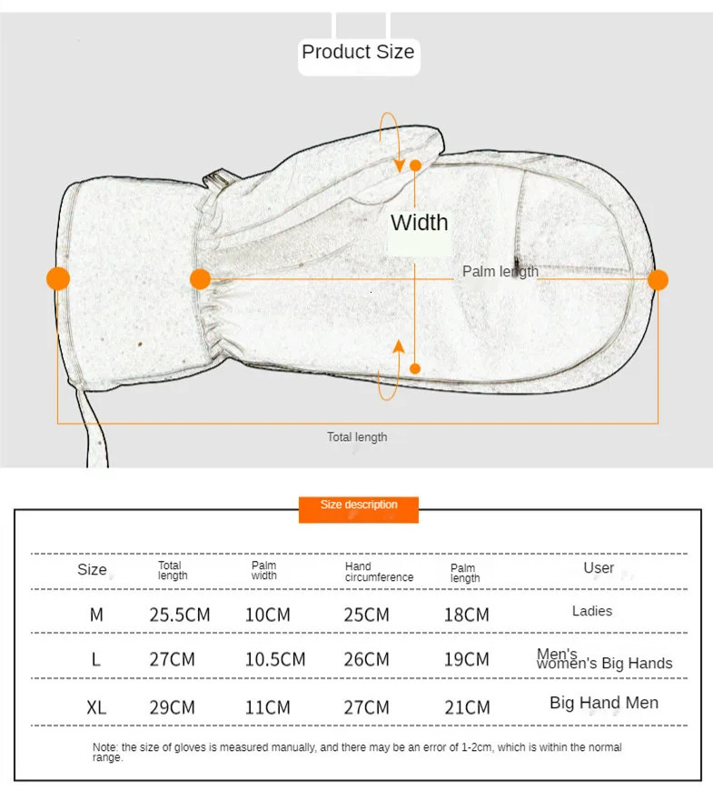 Men Women Winter Skiing Snowboarding Can Touch Screen Waterproof Thermal Thick Snow Gloves Snowmobile Mittens Black White Gray 251011