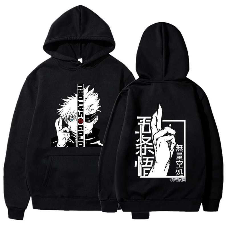 new Anime sweatshirt Cool Gojo Satoru Graphic Printing hoodies Mens womens Fashion Casual long sleeve Personalized pullover J251013