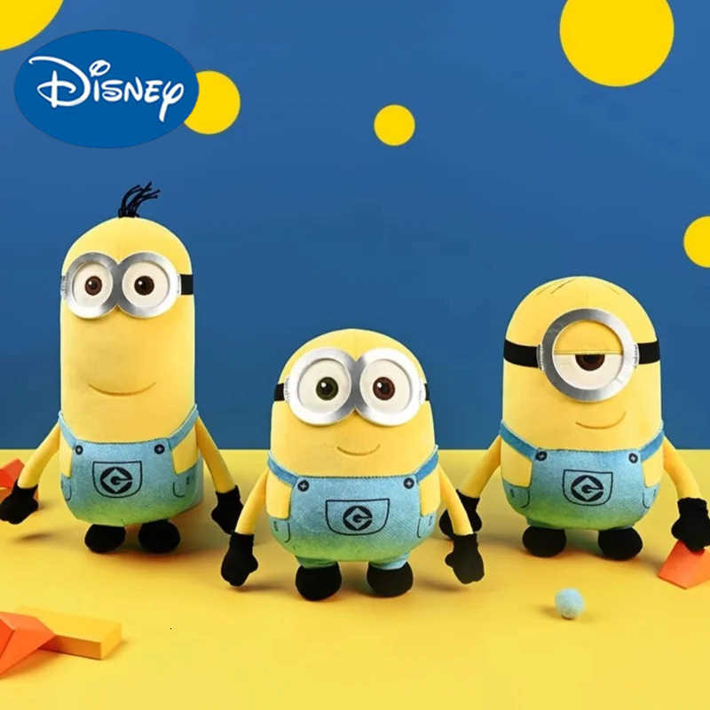 Disney Cute Minions Movie Characters Yellow Plush Toys Bob Stuart Soft Dolls Toys Hobbies Christmas Birthday Gifts For Kids H251013