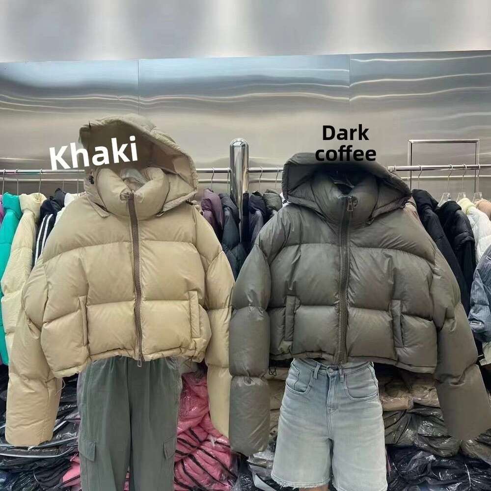 New Jacket For Women, Short Hooded Korean Style, Petite Thickened Down Cotton Padded Jacket, Solid Color Coat B5